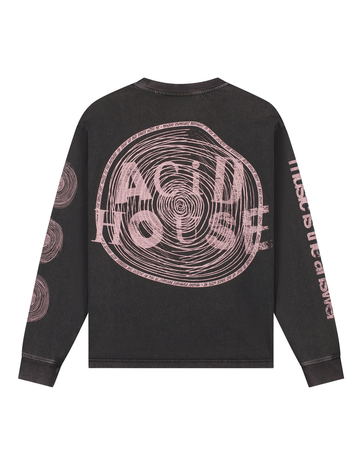 LOVELEE DAE Acid House Washed Black L/S