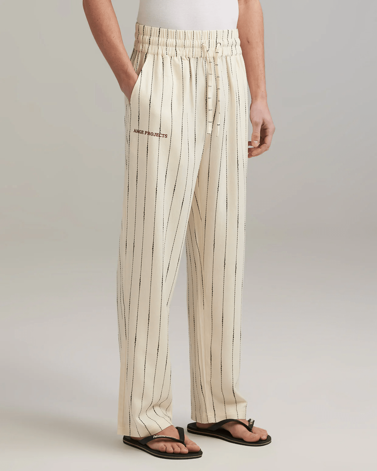 ANGE PROJECTS Linen Trousers Ecru