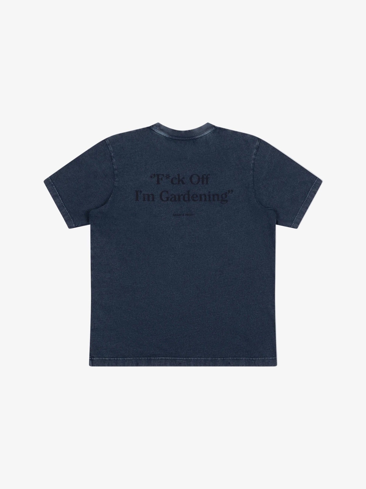 BRAM'S FRUIT Distressed F*Ck Off T-Shirt Washed Midnight Blue