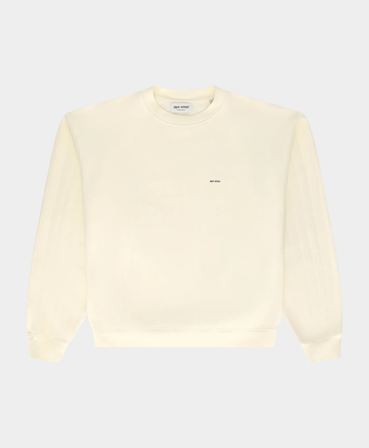 ARBOR ANTWERP Needle Drop Crewneck Cream