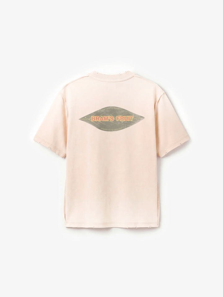 BRAM'S FRUIT Distressed Leaf T-Shirt Strawberry Milkshake