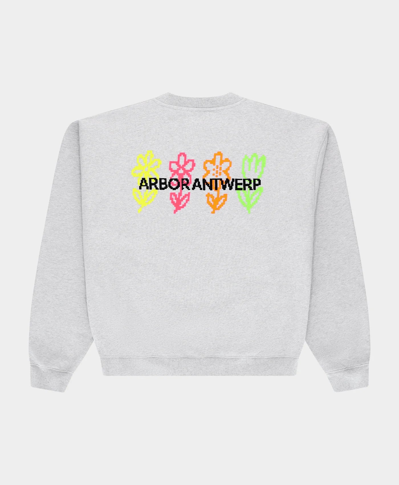 ARBOR ANTWERP Pixel Flower Crewneck Melange