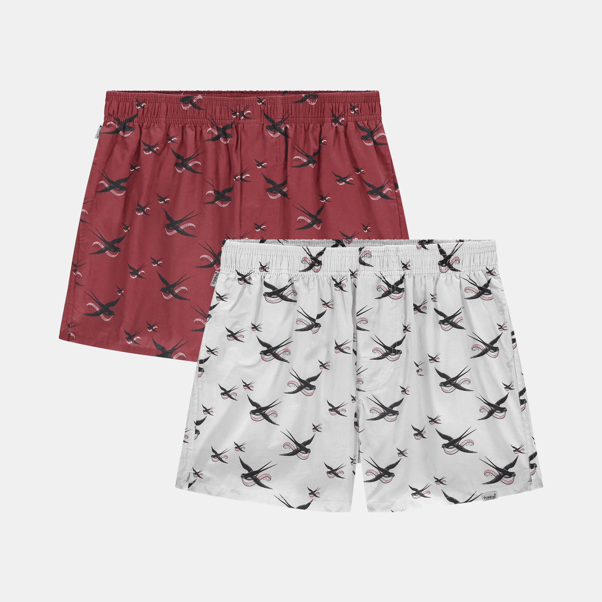 POCKIES 2-Pack - Swallow Boxers M