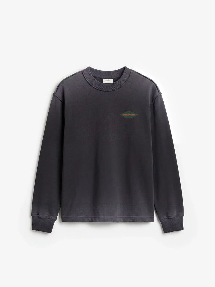 BRAM'S FRUIT Distressed Leaf Longsleeve Shadow Black