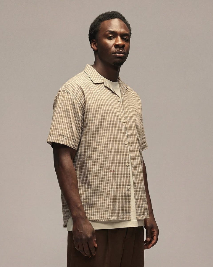 SIXTH BLOOM HOUSE Brown Check Short Sleeve Shirt