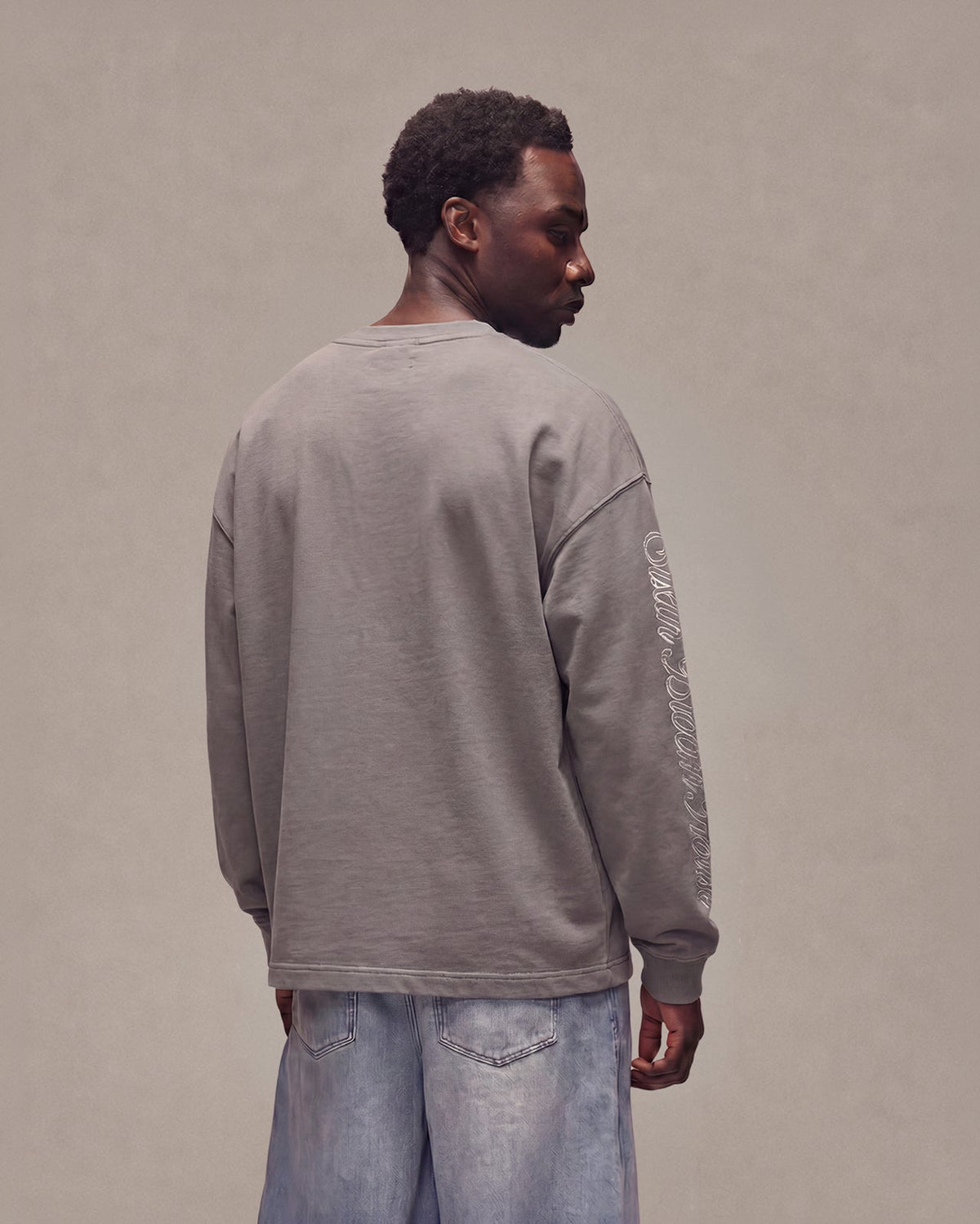 SIXTH BLOOM HOUSE Outline Longsleeve Grey