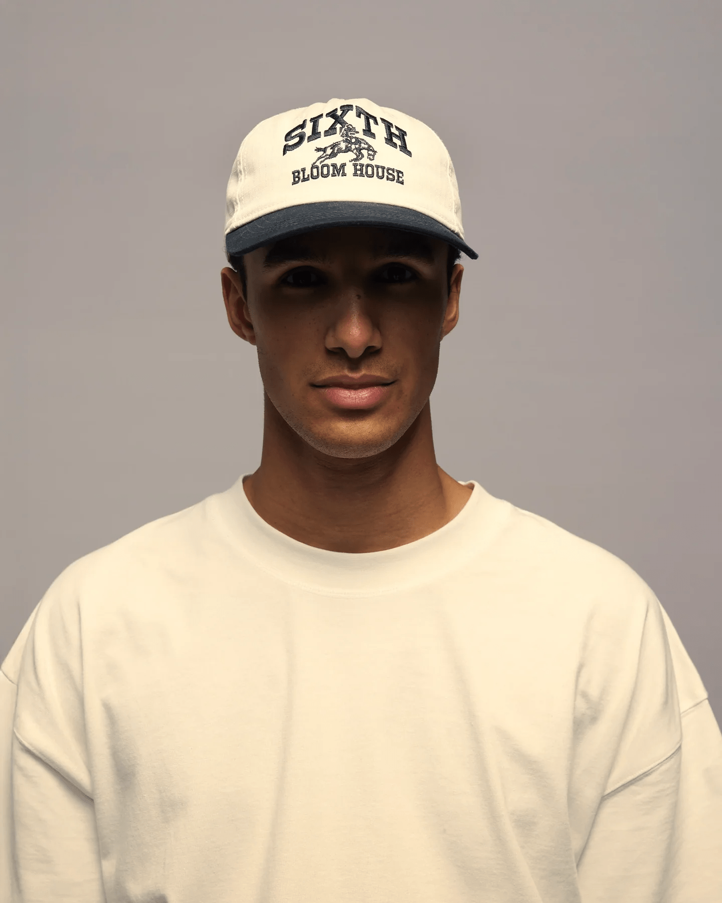 SIXTH BLOOM HOUSE Two Tone Ribstop Cap Navy -