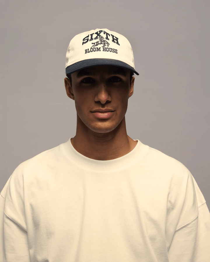 SIXTH BLOOM HOUSE Two Tone Ribstop Cap Navy -