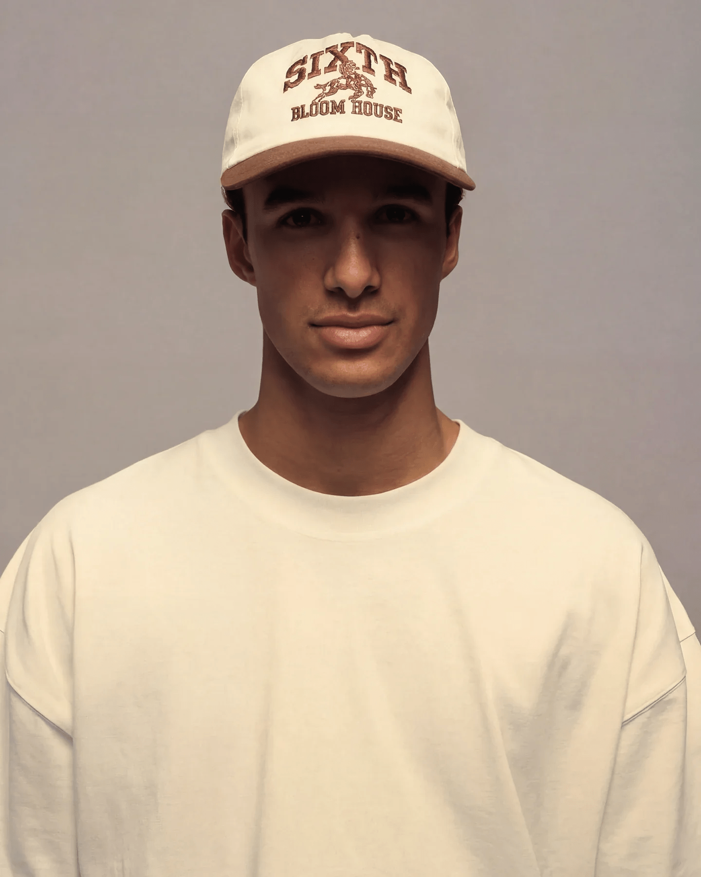 SIXTH BLOOM HOUSE Two Tone Ribstop Cap Brown -