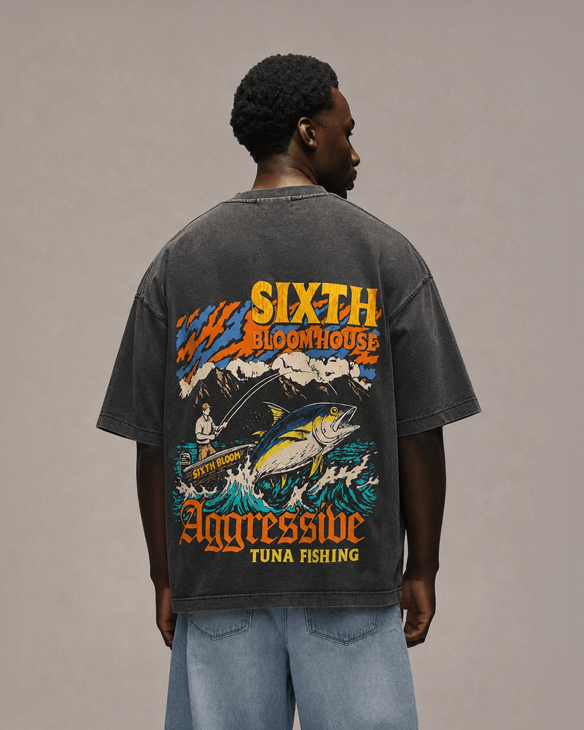 SIXTH BLOOM HOUSE Tuna T-Shirt Black
