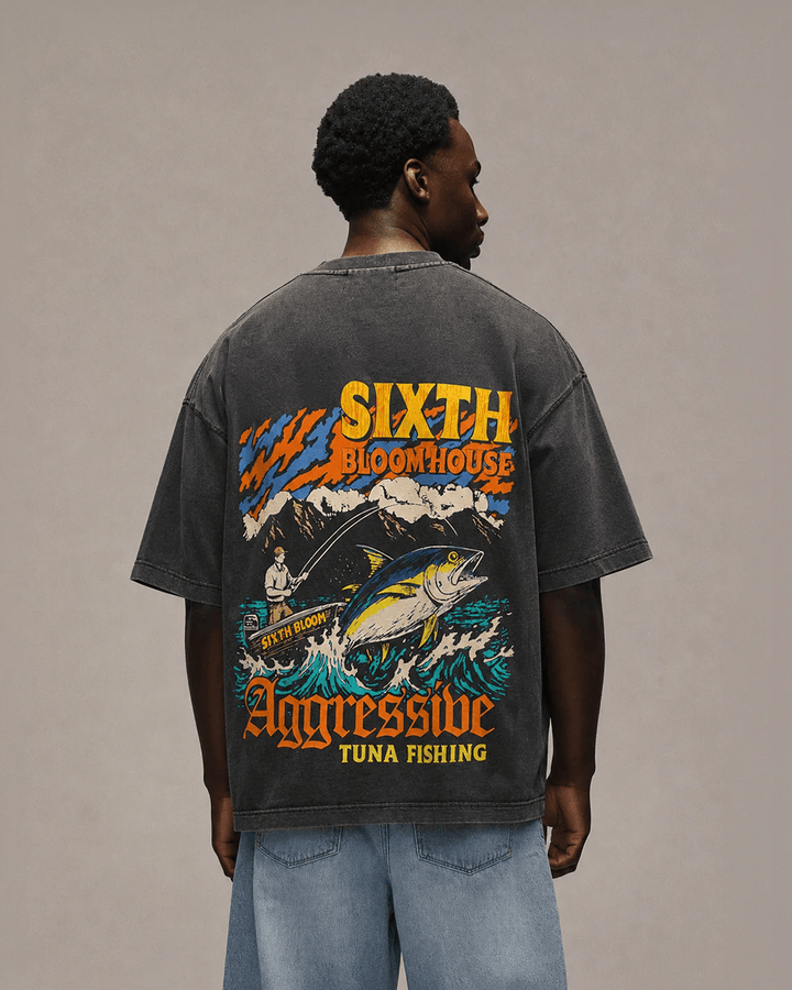 SIXTH BLOOM HOUSE Tuna T-Shirt Black