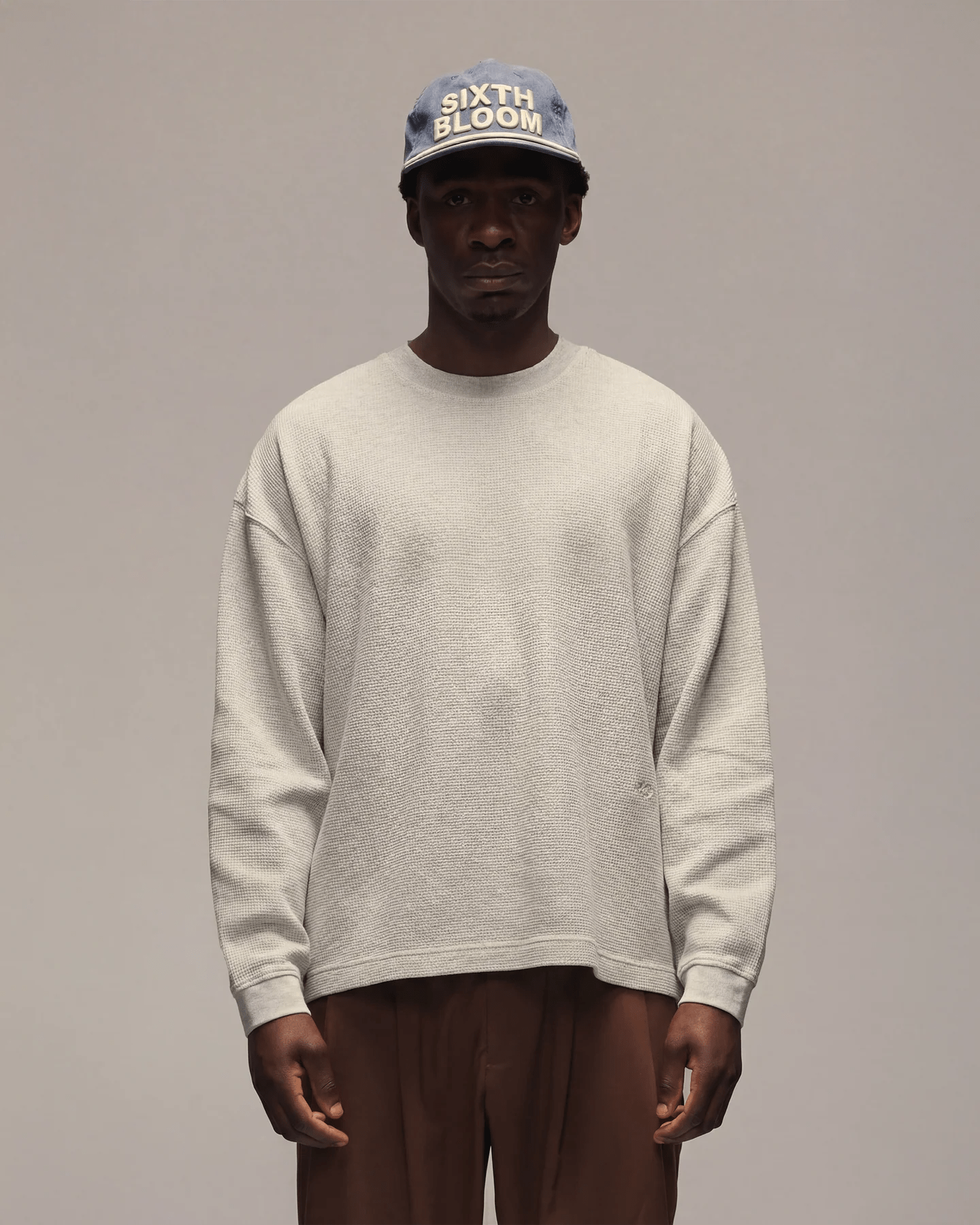 SIXTH BLOOM HOUSE Longsleeve Waffle Melange