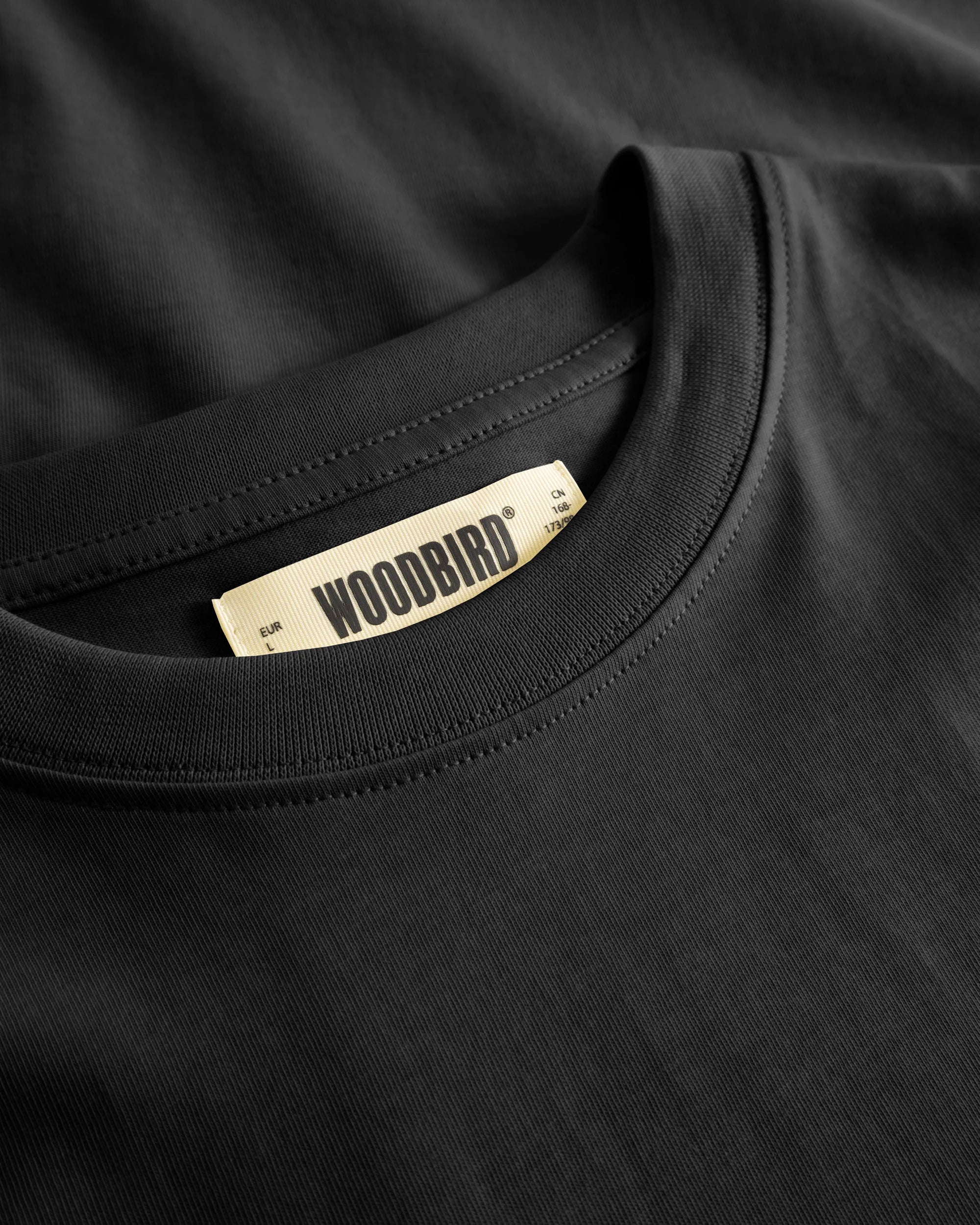 WOODBIRD Baine Base Tee Black