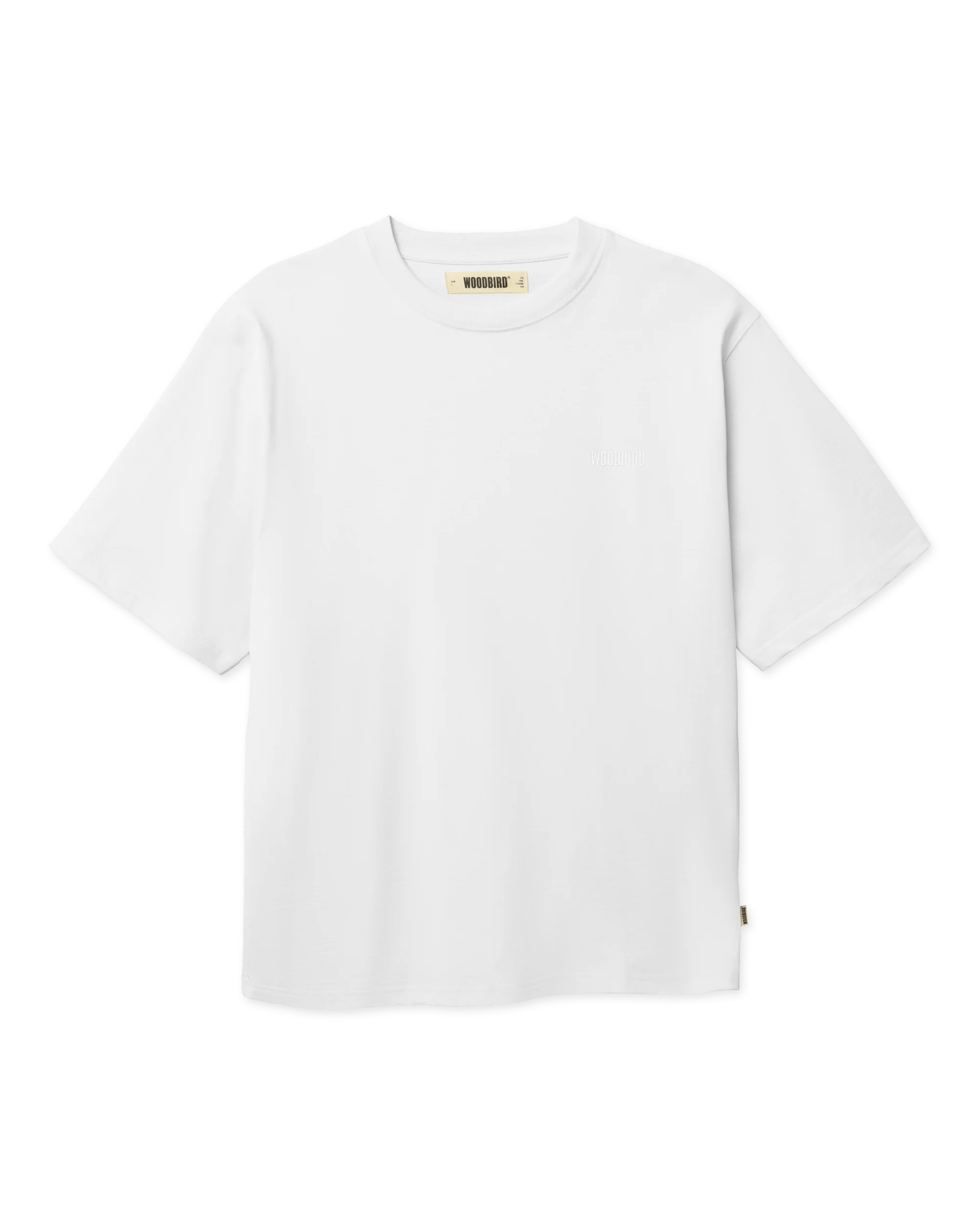 WOODBIRD Baine Base Tee White