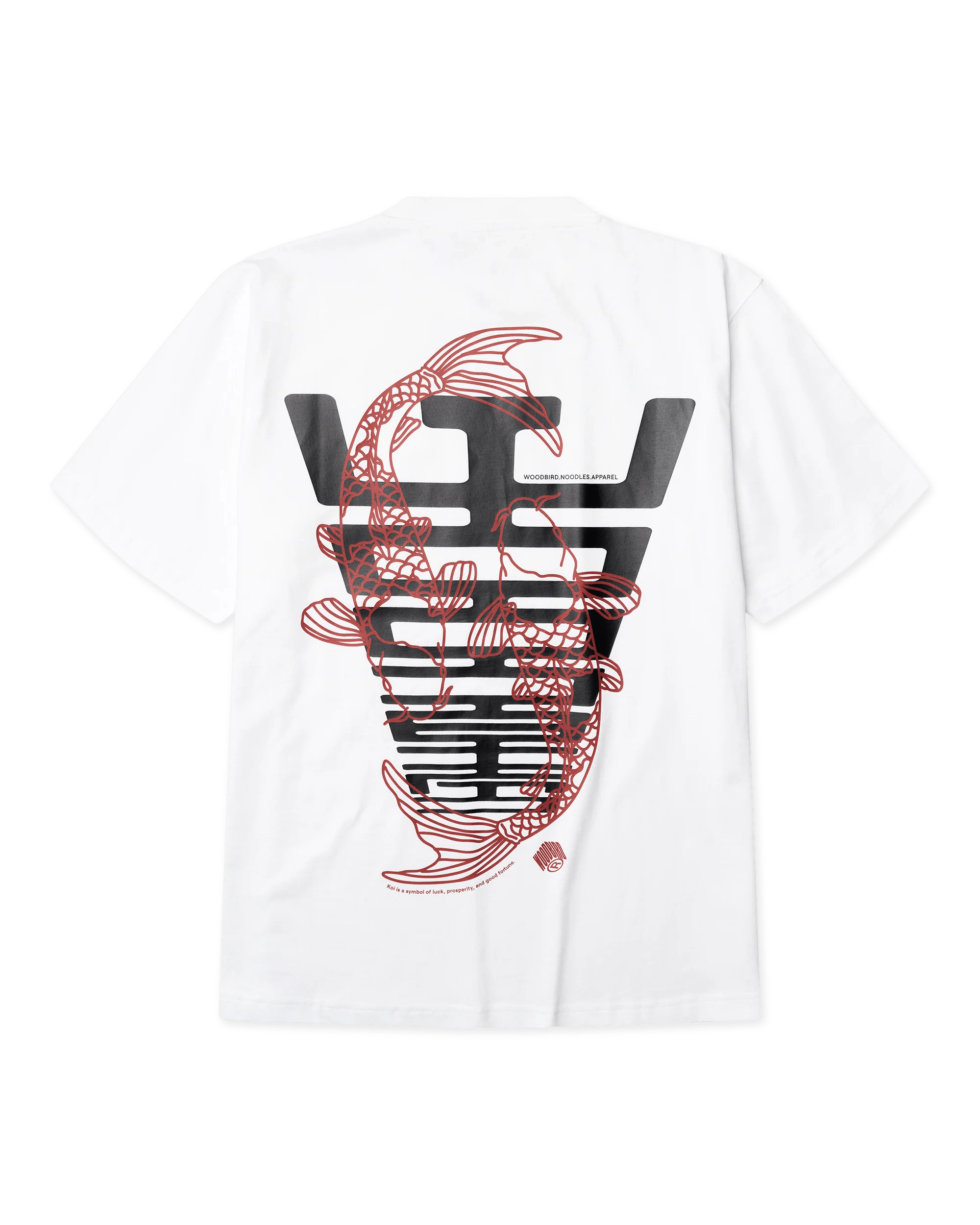 WOODBIRD Baine Carp Tee White S