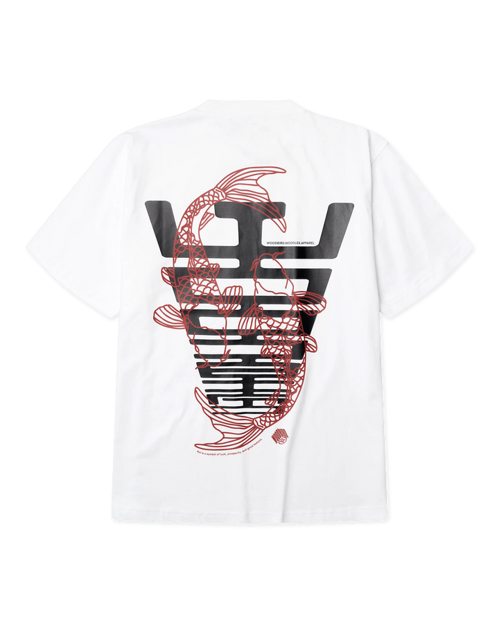 WOODBIRD Baine Carp Tee White S