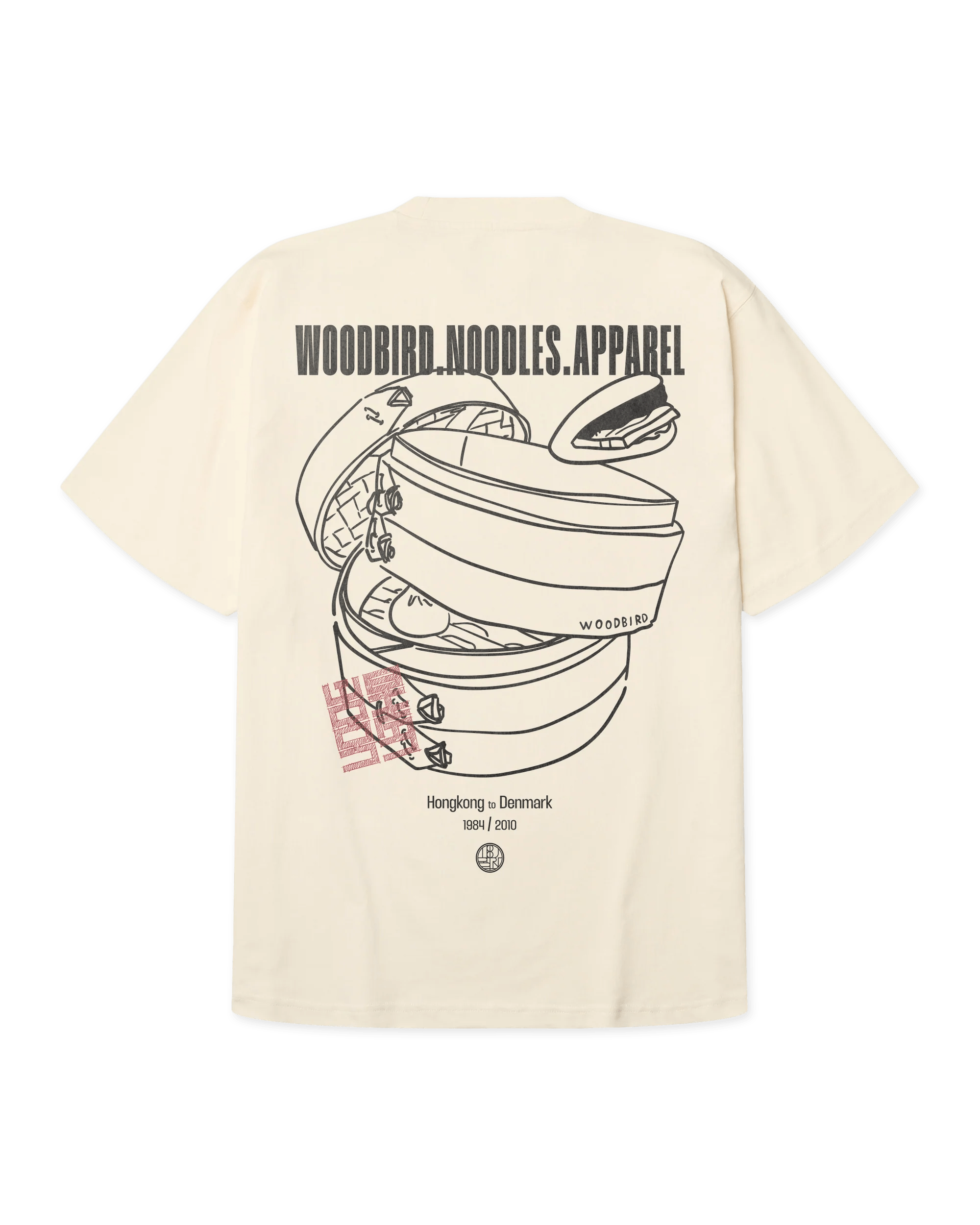 WOODBIRD Baine Nopa Tee Off White  S