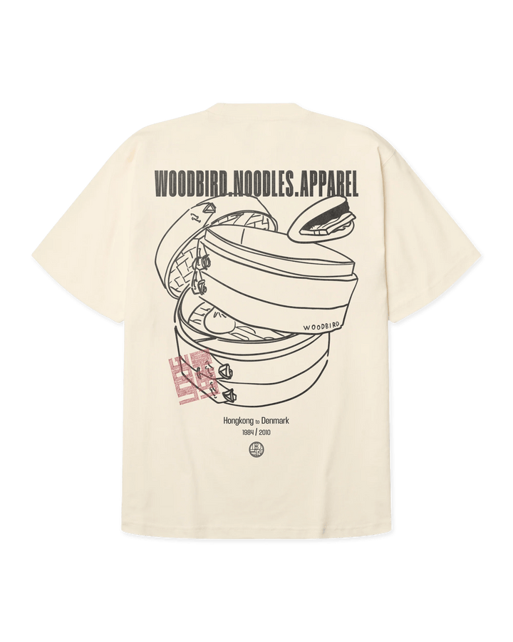 WOODBIRD Baine Nopa Tee Off White  S