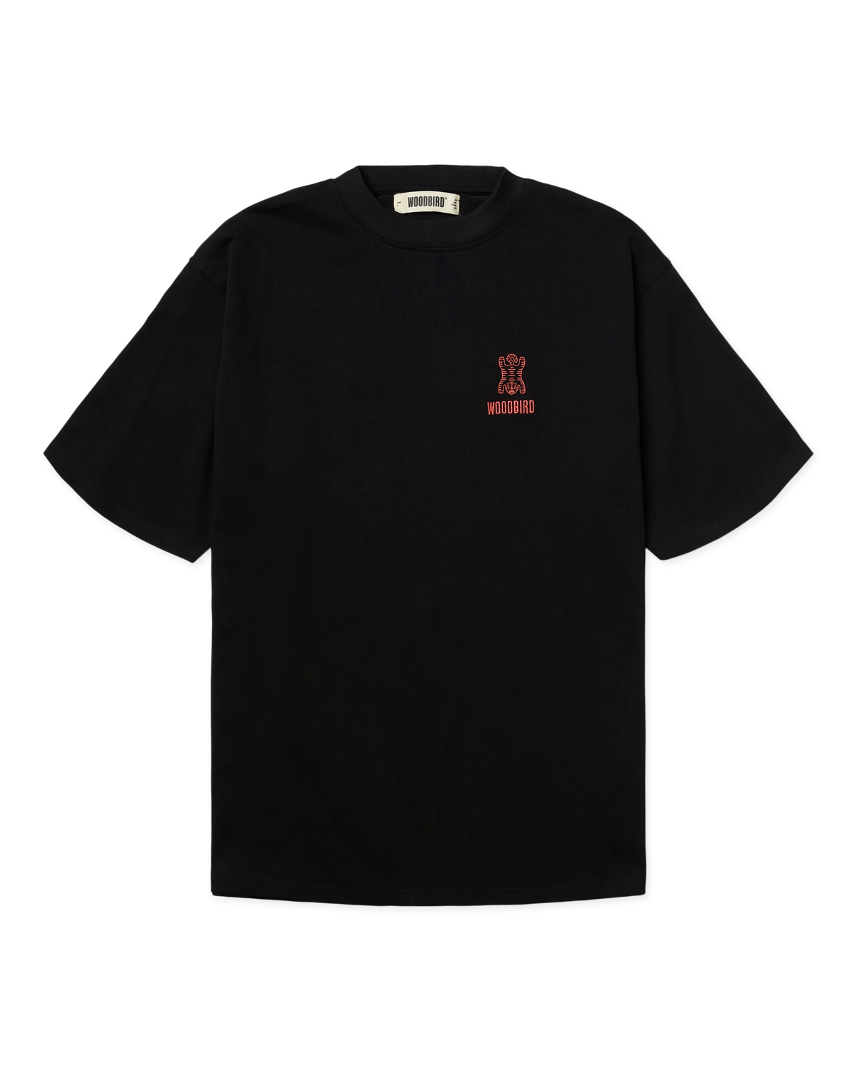 WOODBIRD Baine Tiger Tee Black