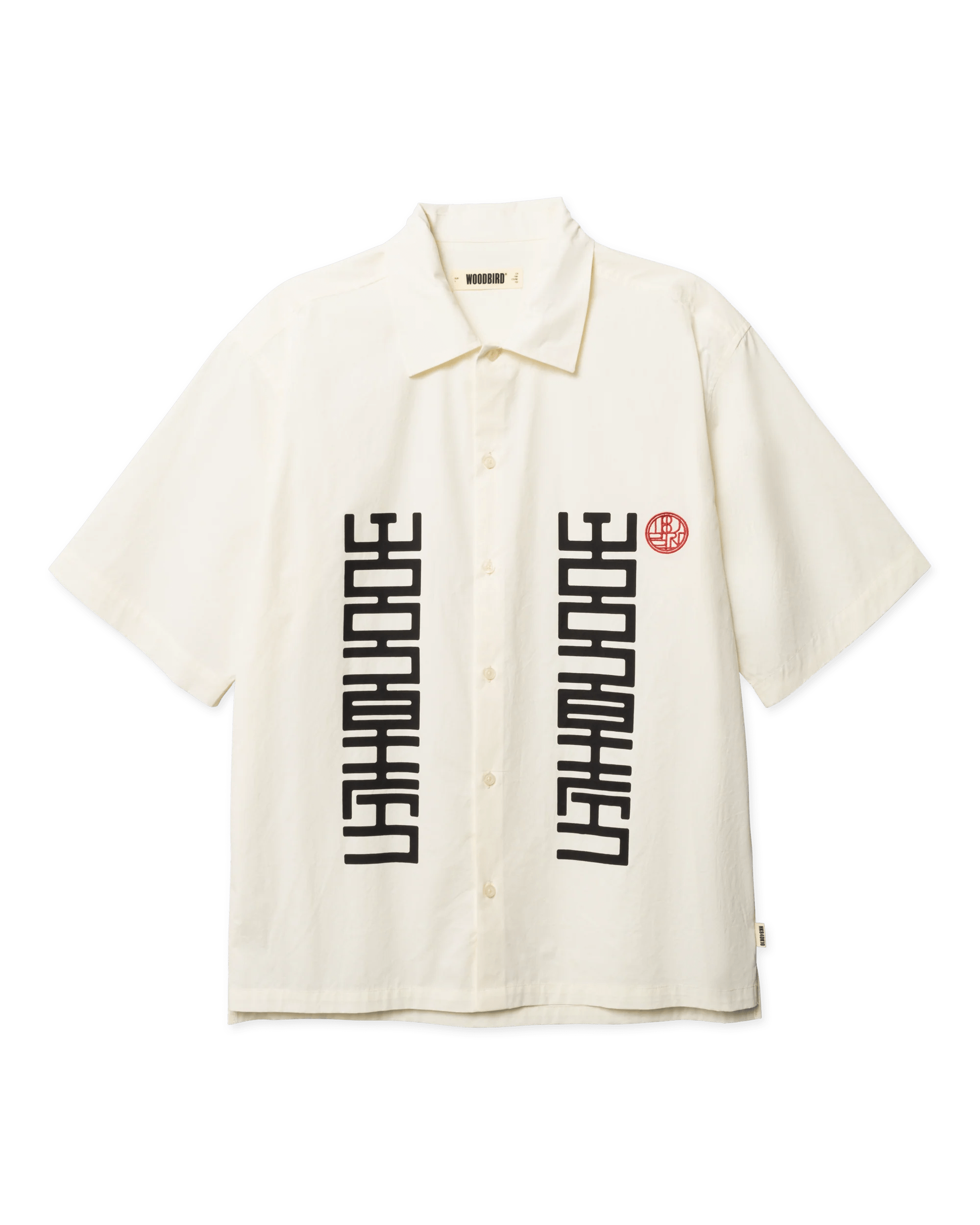 WOODBIRD Bank Sign Shirt Off White