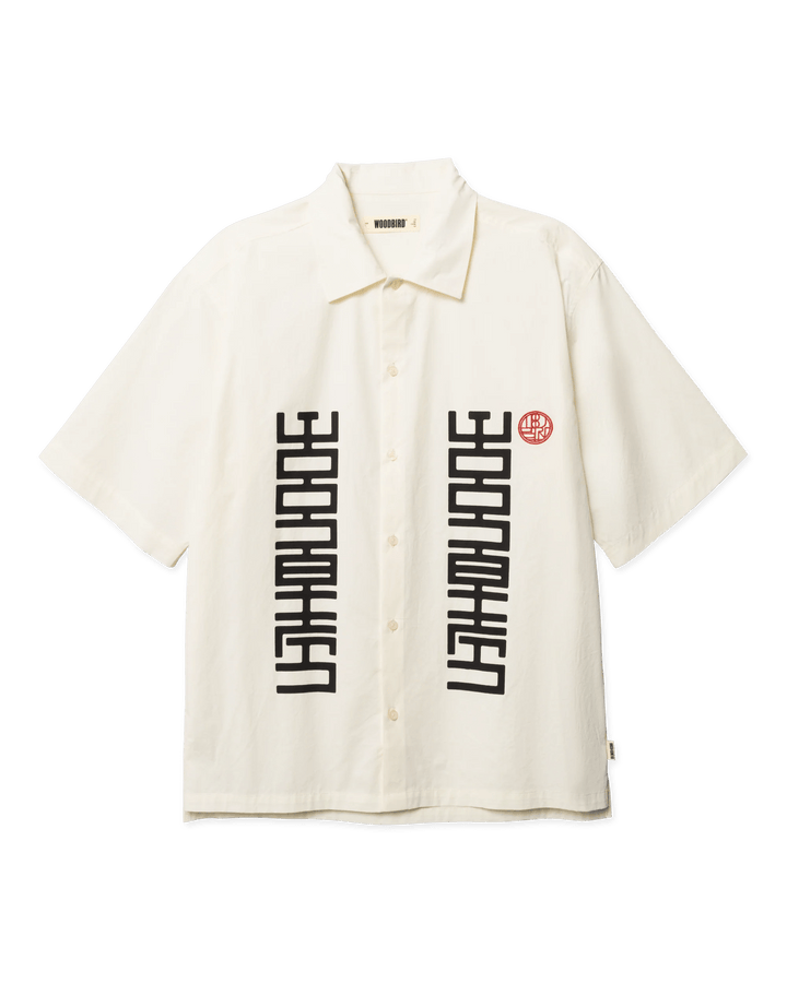 WOODBIRD Bank Sign Shirt Off White