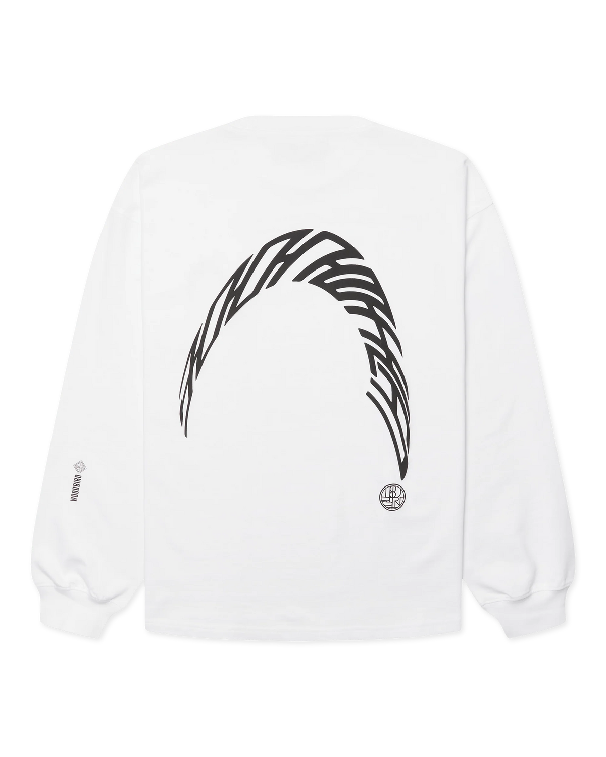 WOODBIRD Beam LS Warp Tee White