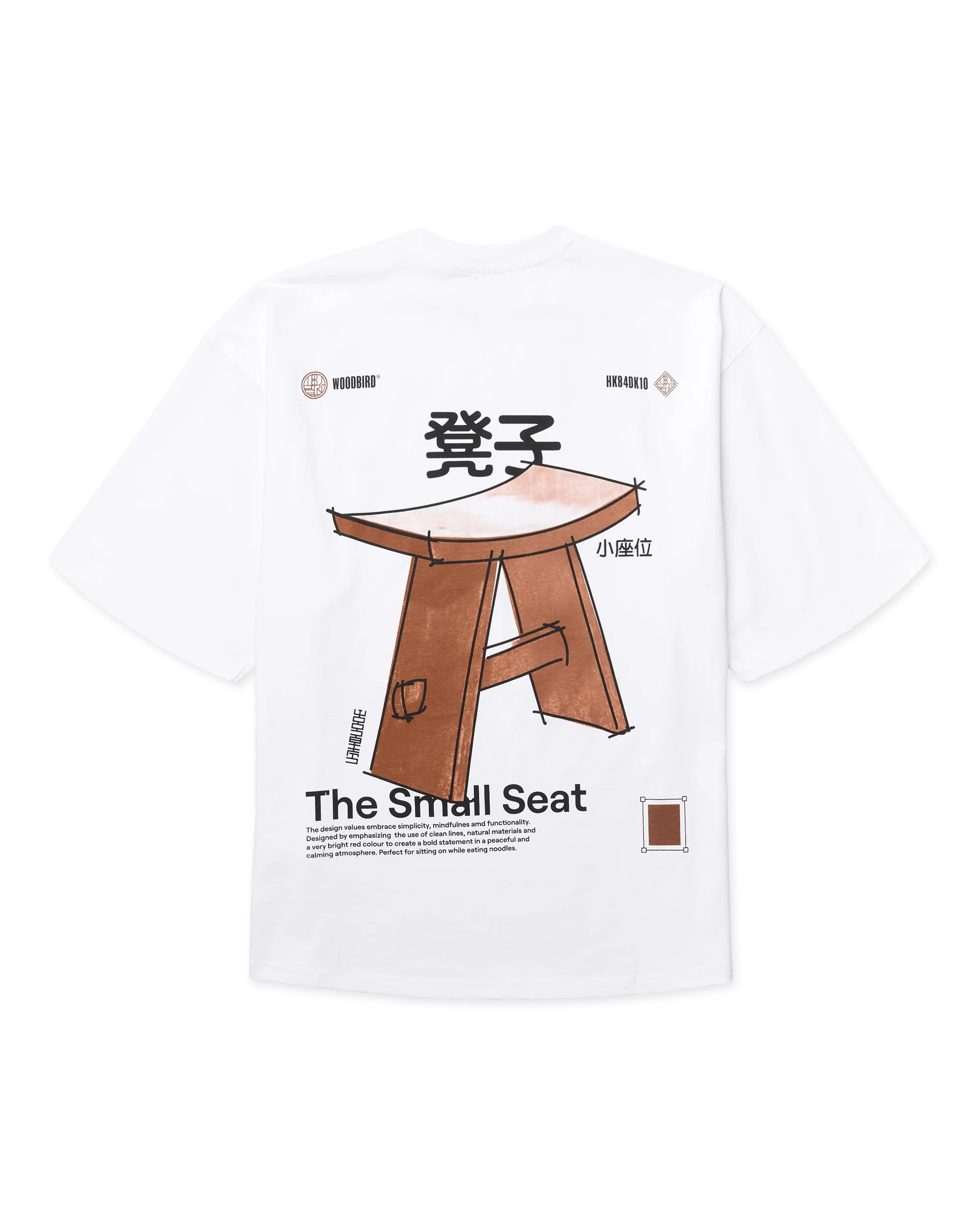 WOODBIRD Beam Seat Tee White