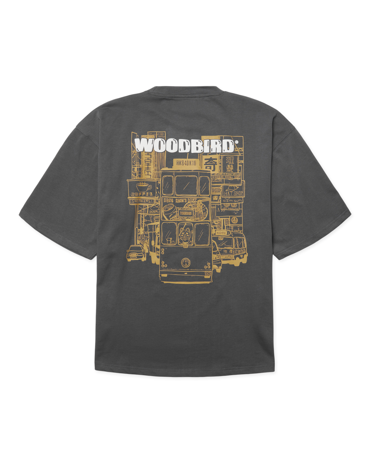 WOODBIRD Beam Tram Tee Slate Blue