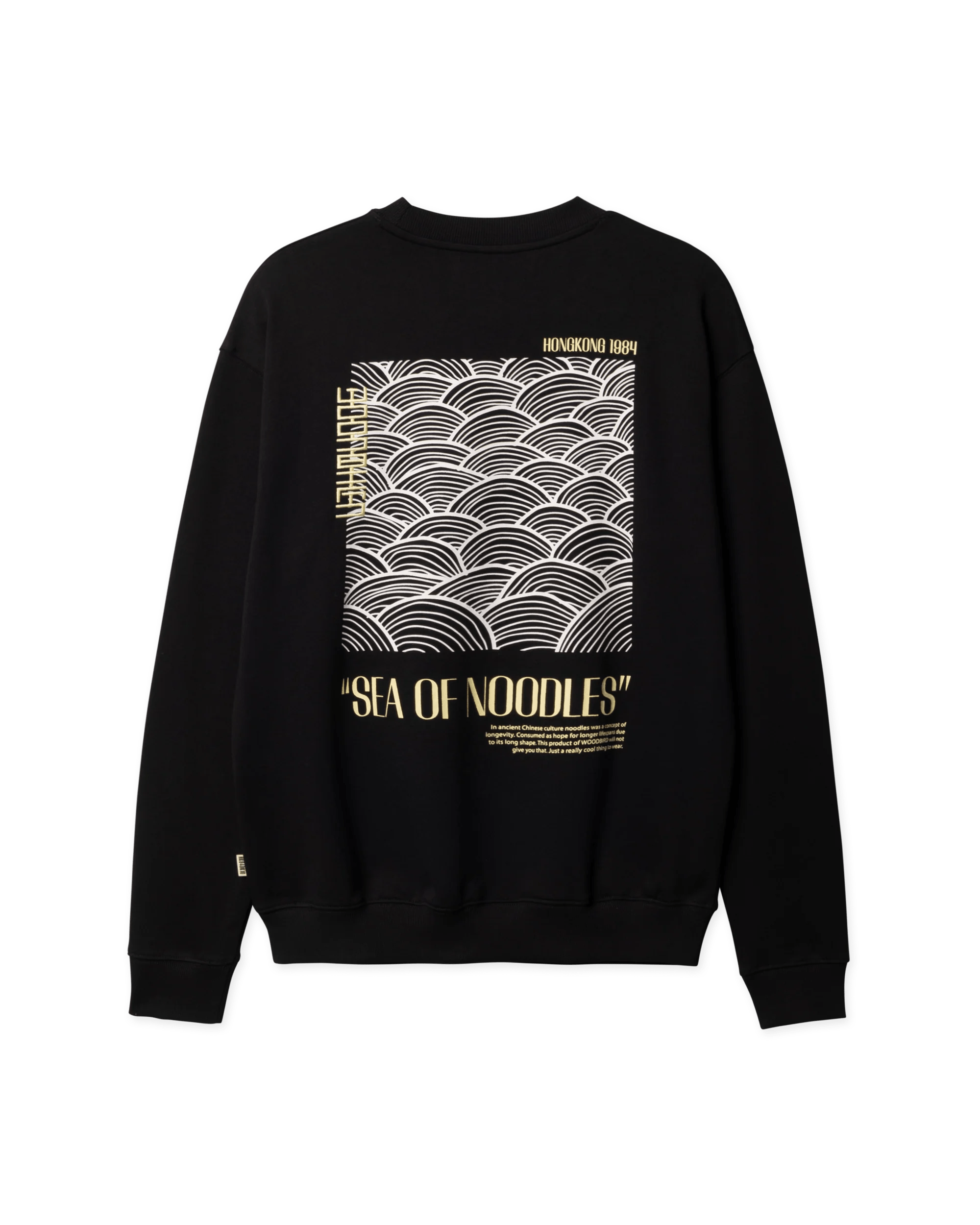 WOODBIRD Cane Sea Crew Black