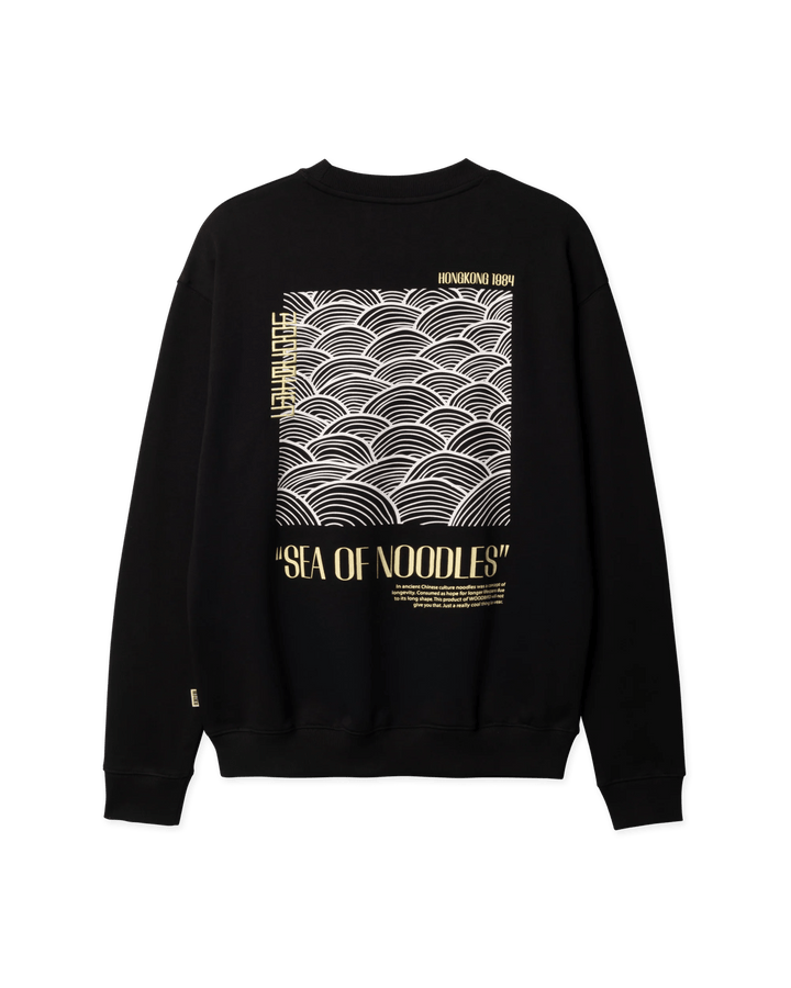 WOODBIRD Cane Sea Crew Black