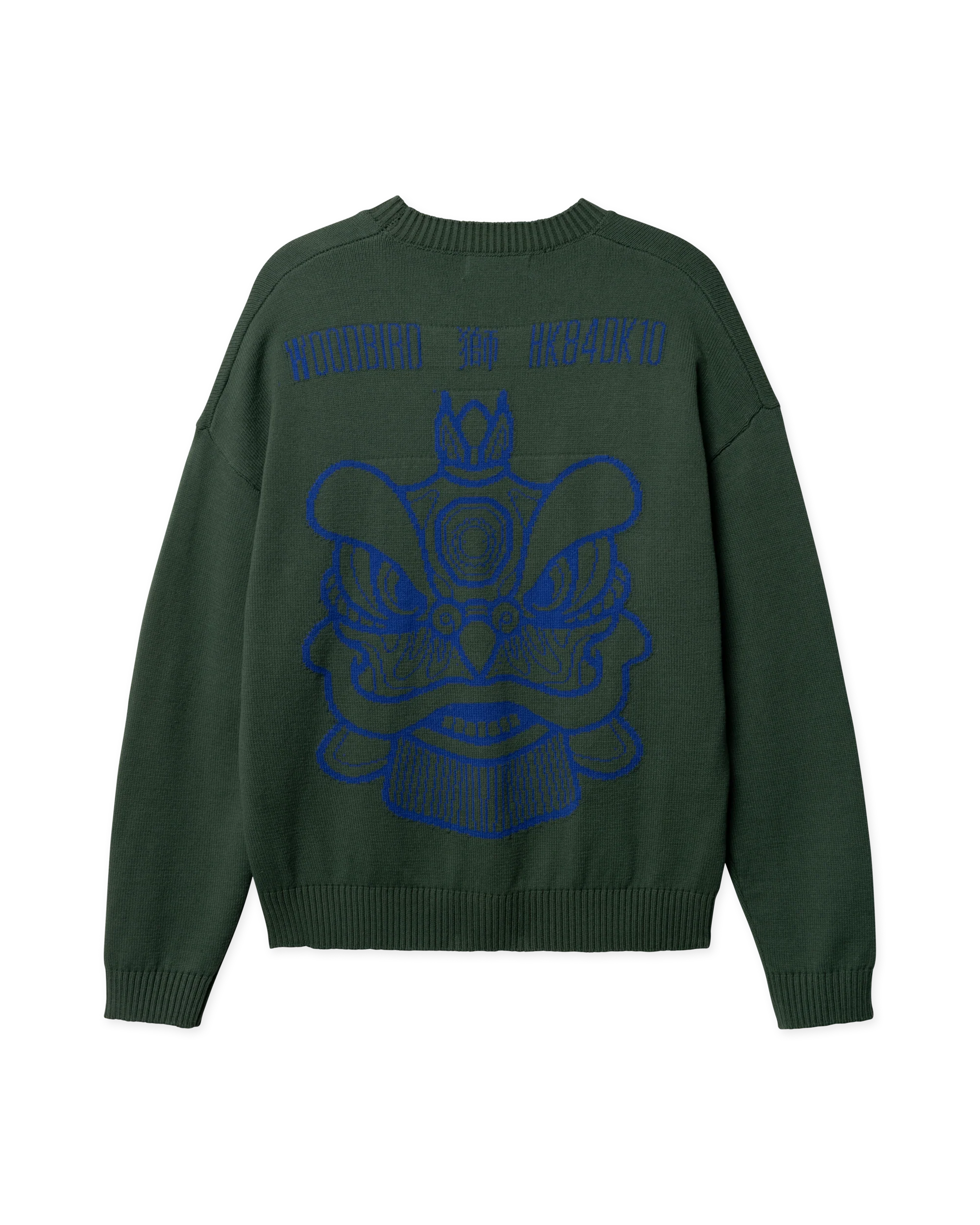 WOODBIRD Kurt Lion Crew Pine Green