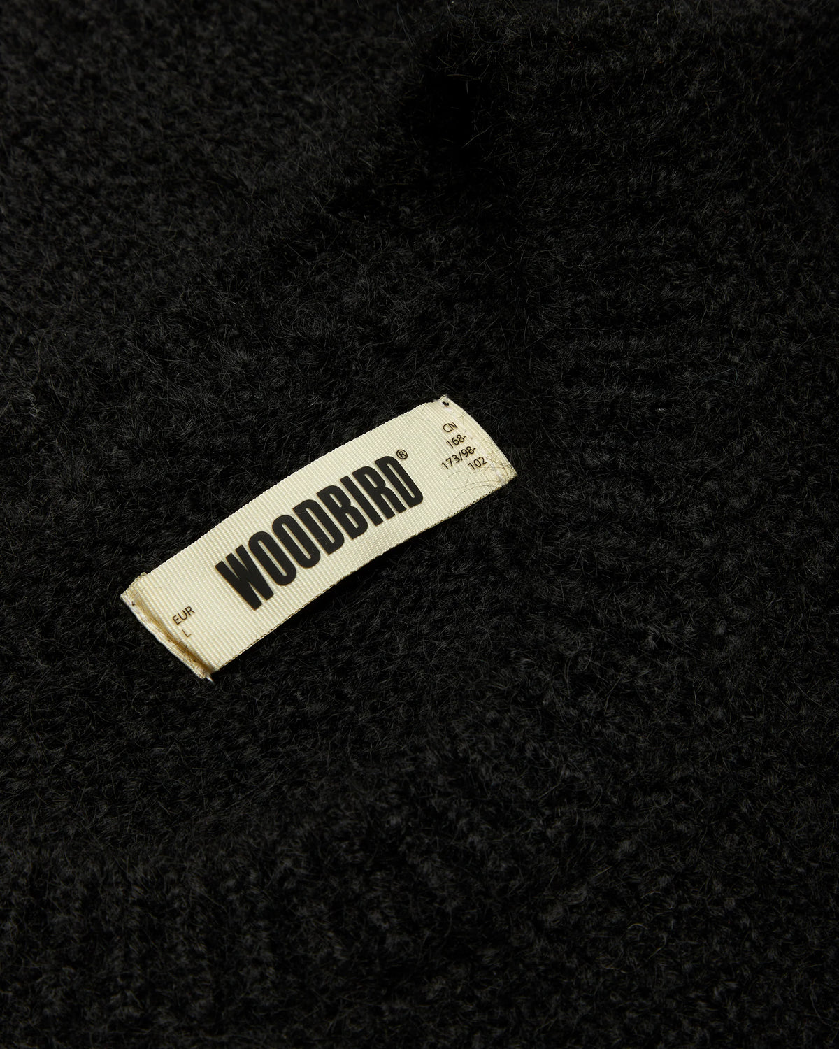 WOODBIRD WBKurt Mohairy Crew Black