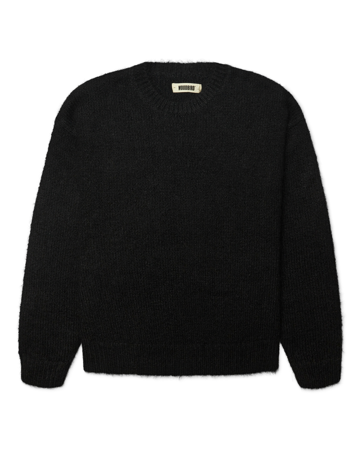 WOODBIRD WBKurt Mohairy Crew Black