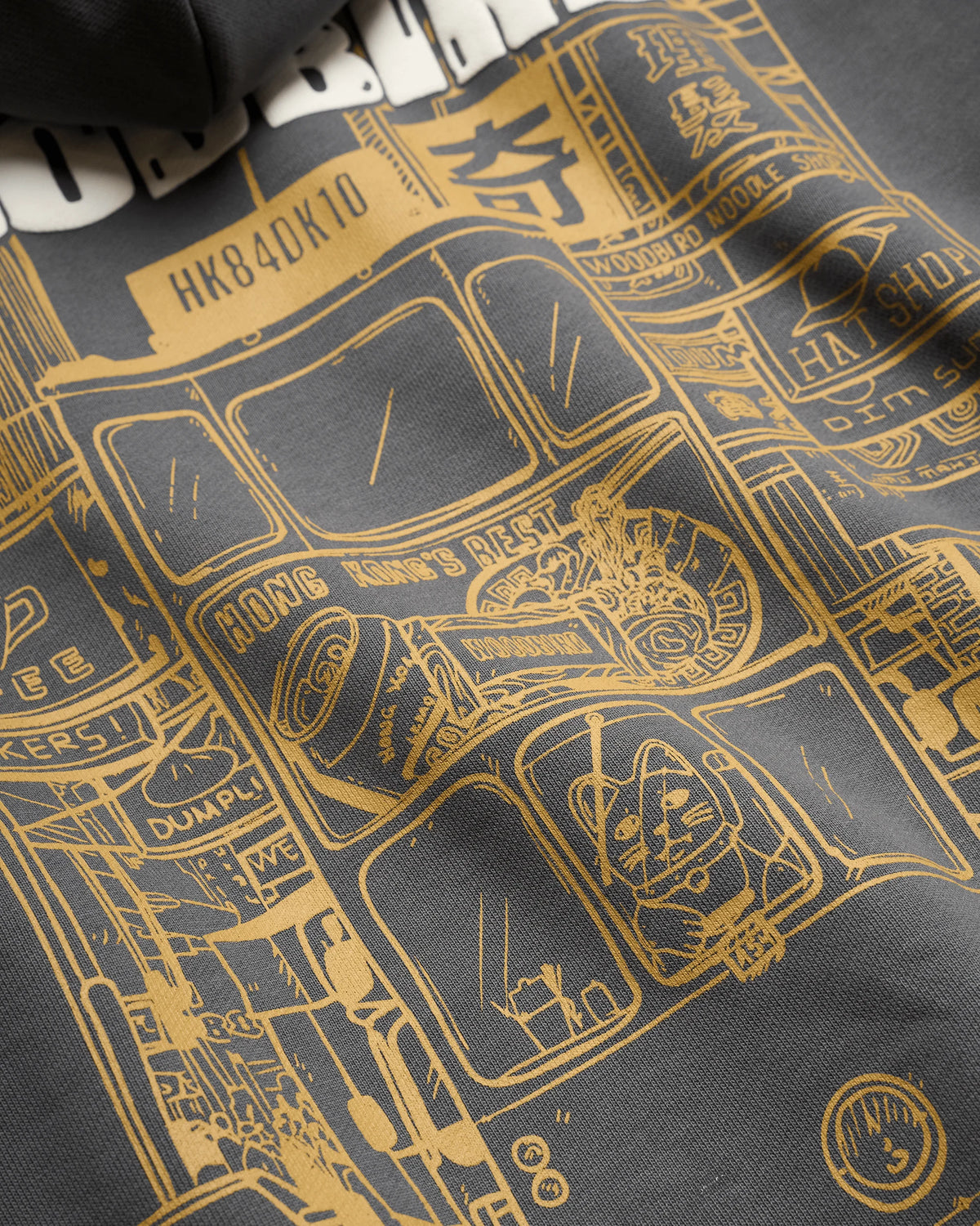 WOODBIRD Pacs Tram Hoodie Slate Blue