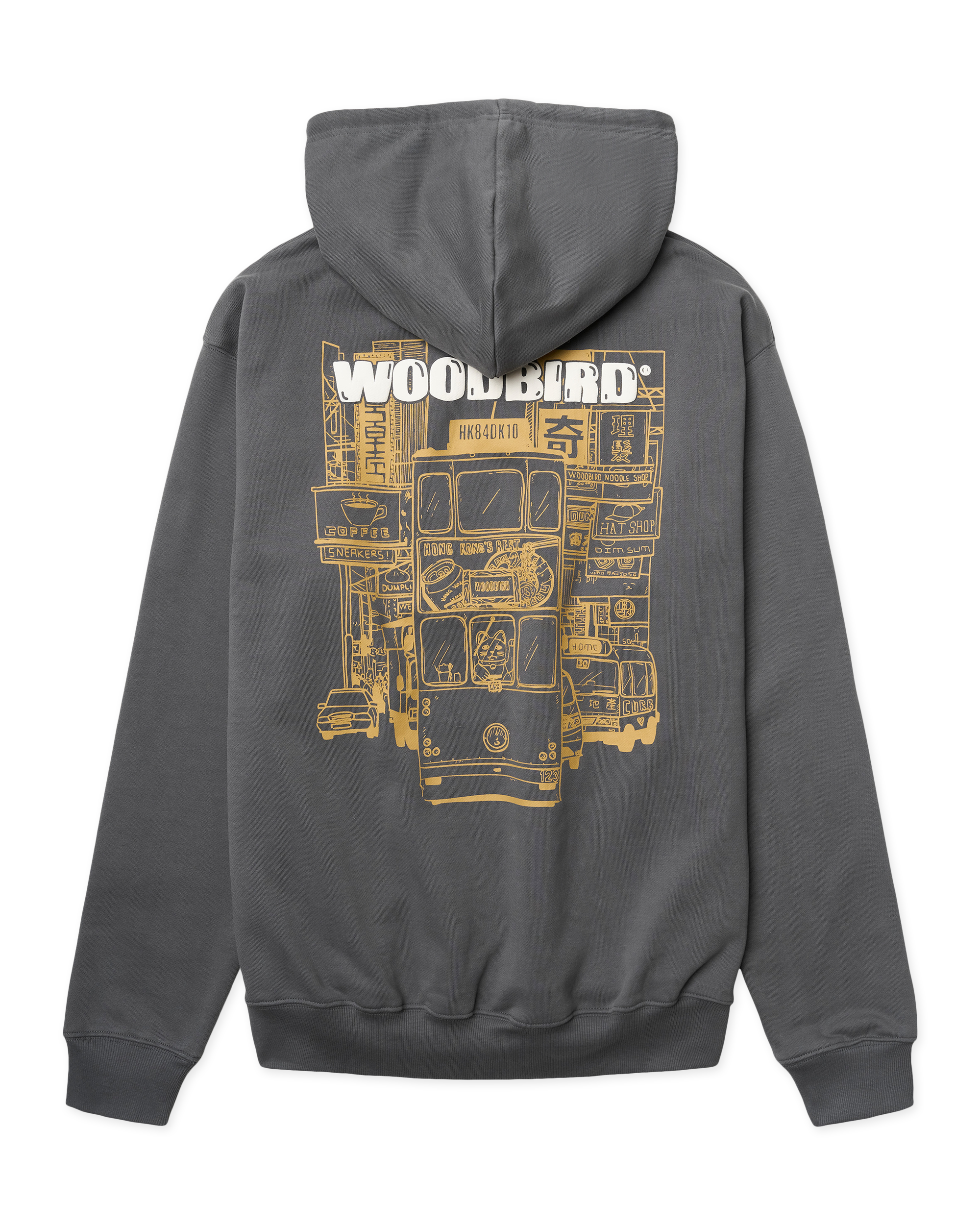 WOODBIRD Pacs Tram Hoodie Slate Blue