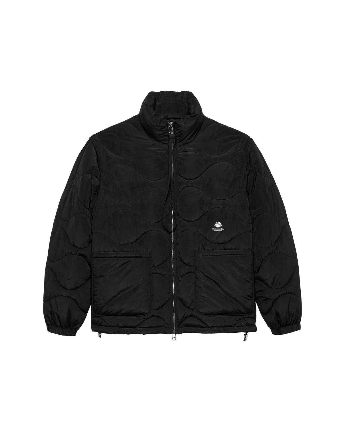 NEW AMSTERDAM SURF ASSOCIATION Detachable Jacket Black