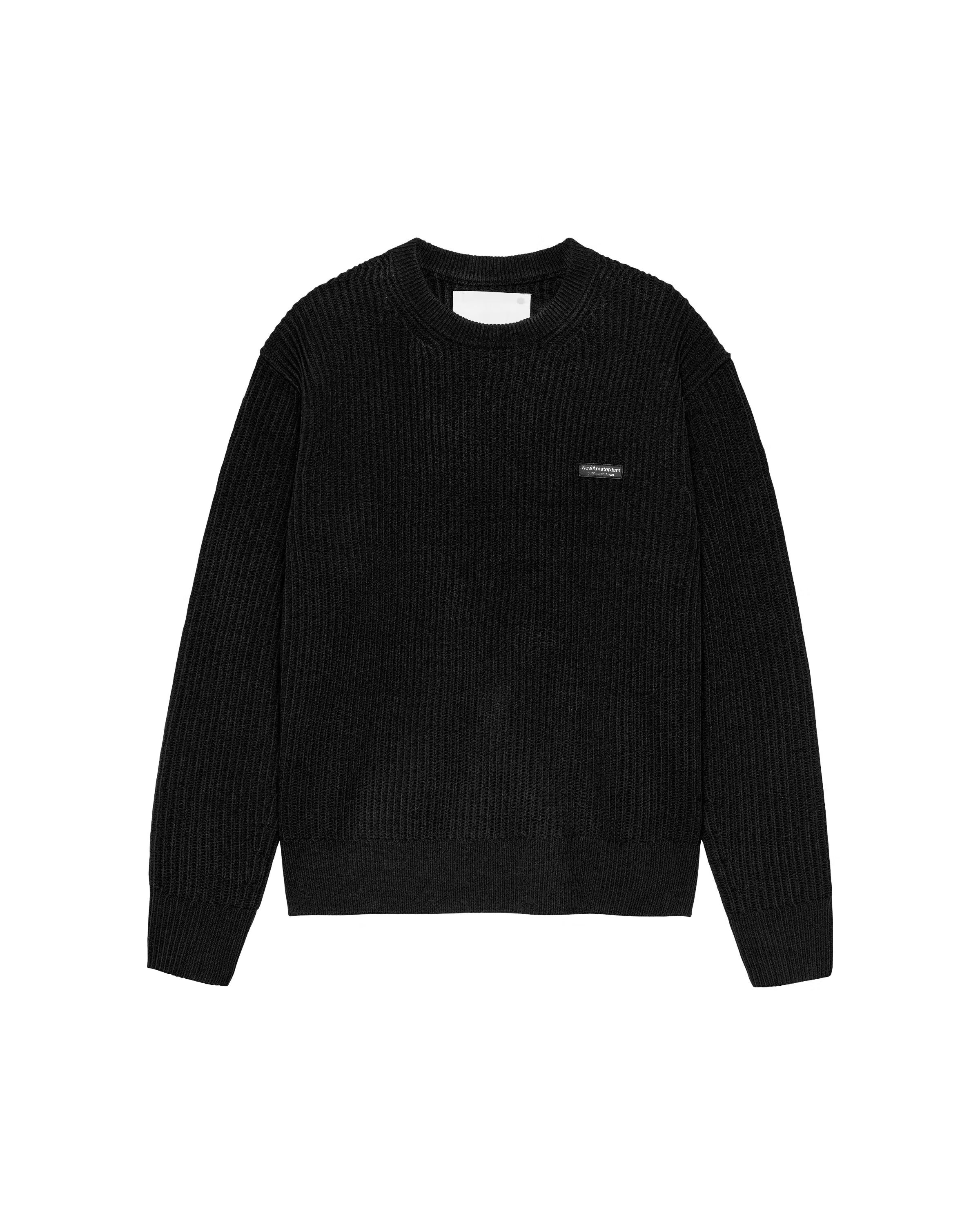 NEW AMSTERDAM SURF ASSOCIATION Logo Crewneck Black