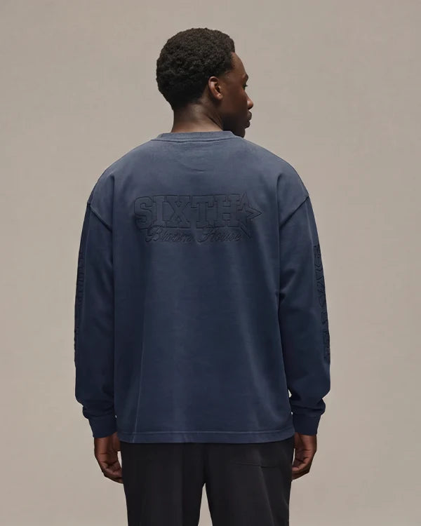 Sixth Embro Longsleeve Navy achterkant
