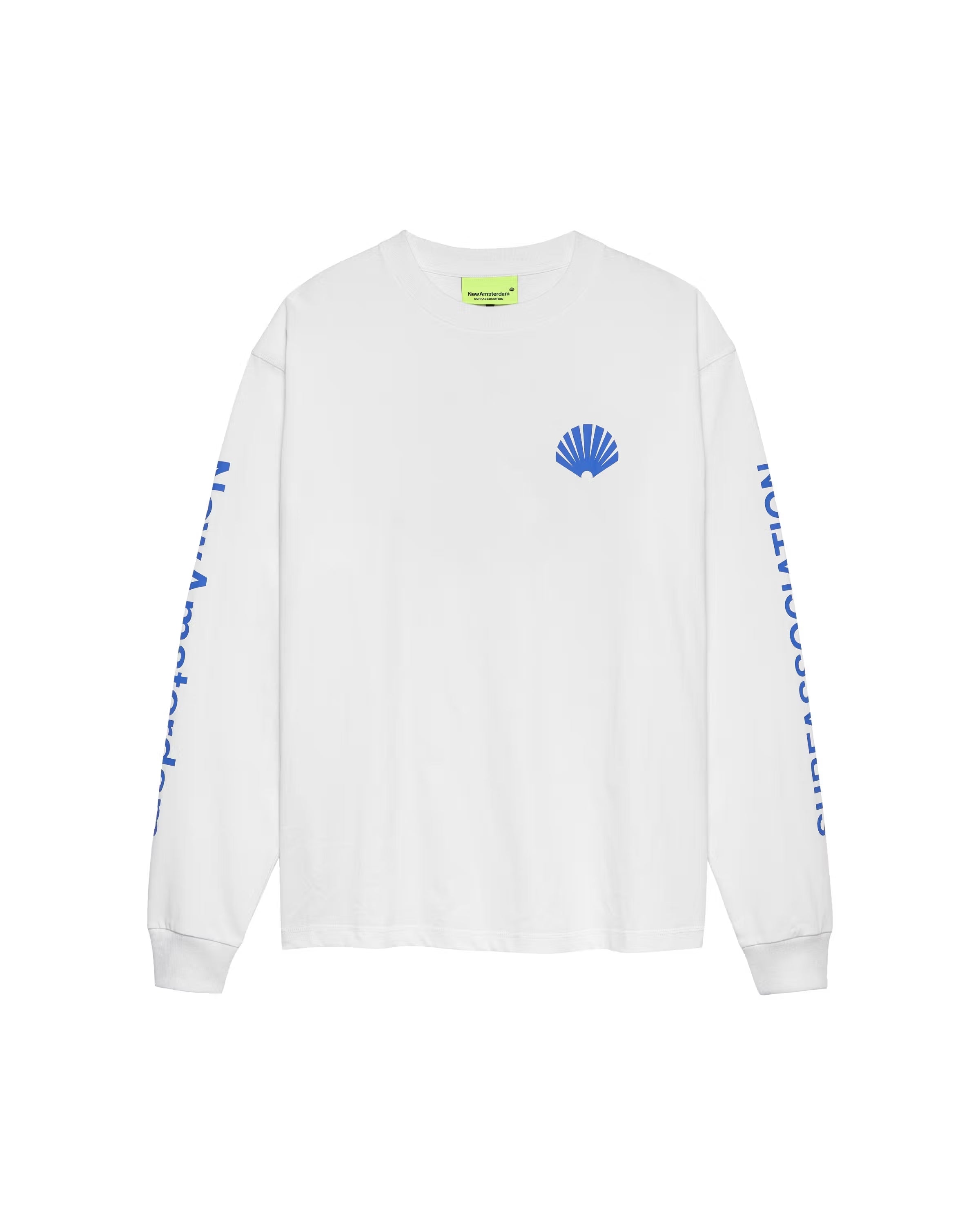 NEW AMSTERDAM SURF ASSOCIATION Logo Longsleeve White Black