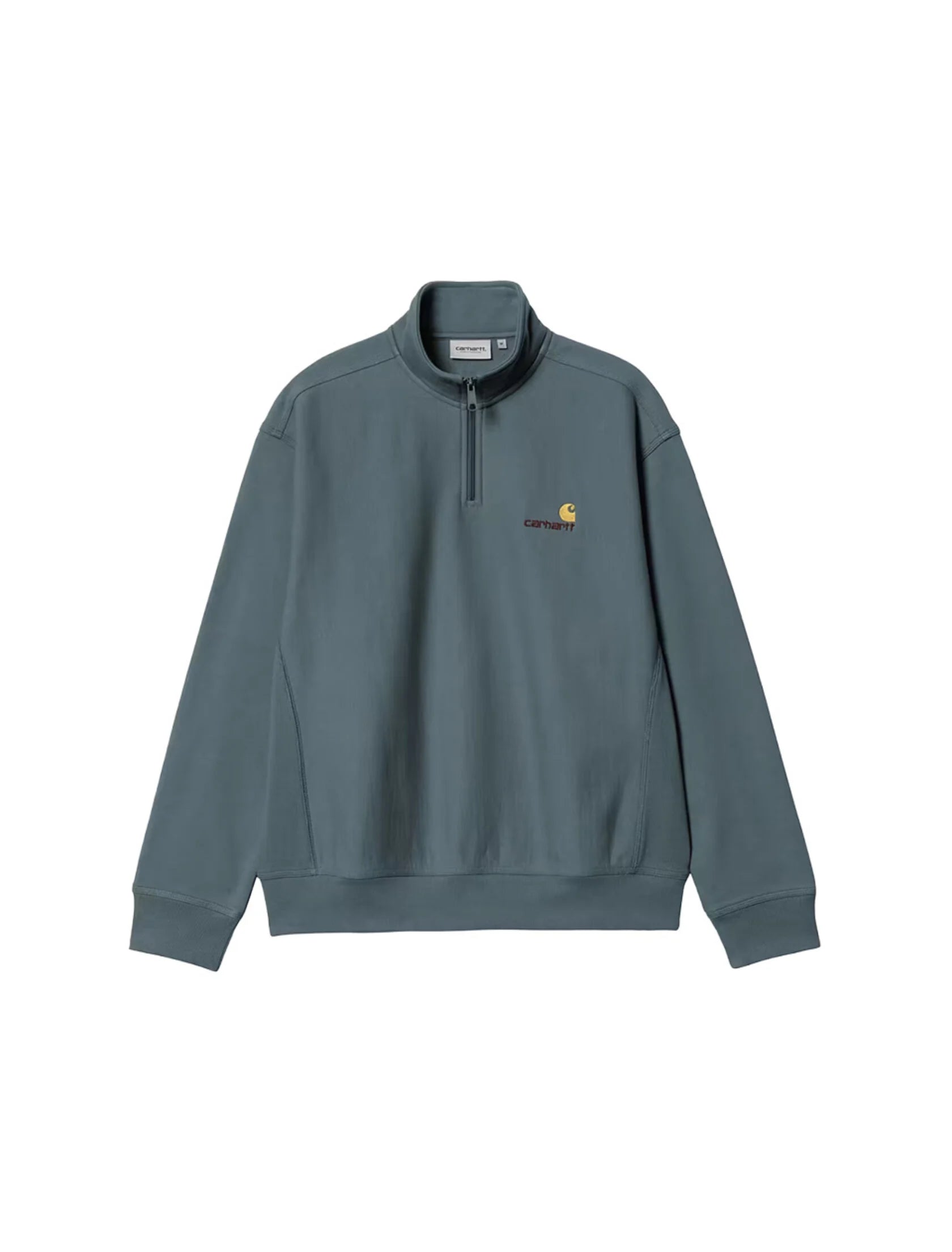 CARHARTT WIP Half Zip American Script Office Blue