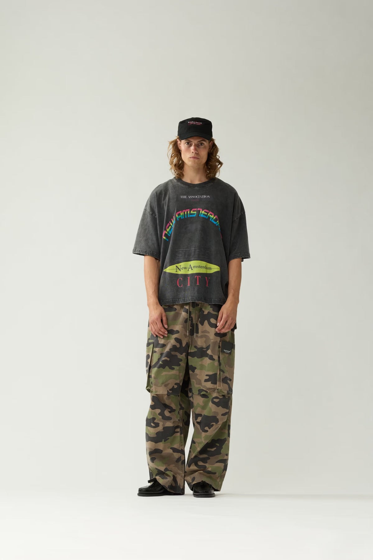 NEW AMSTERDAM SURF ASSOCIATION Announcement Tee Black