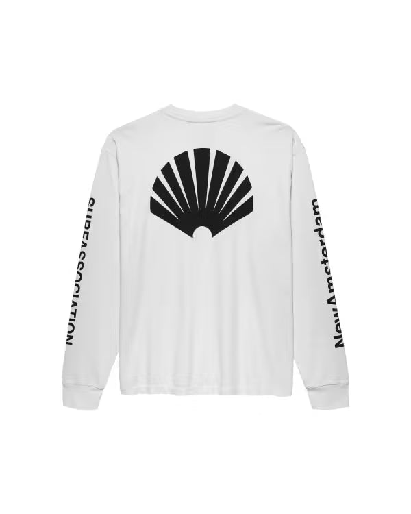 NEW AMSTERDAM SURF ASSOCIATION Logo Longsleeve White Black