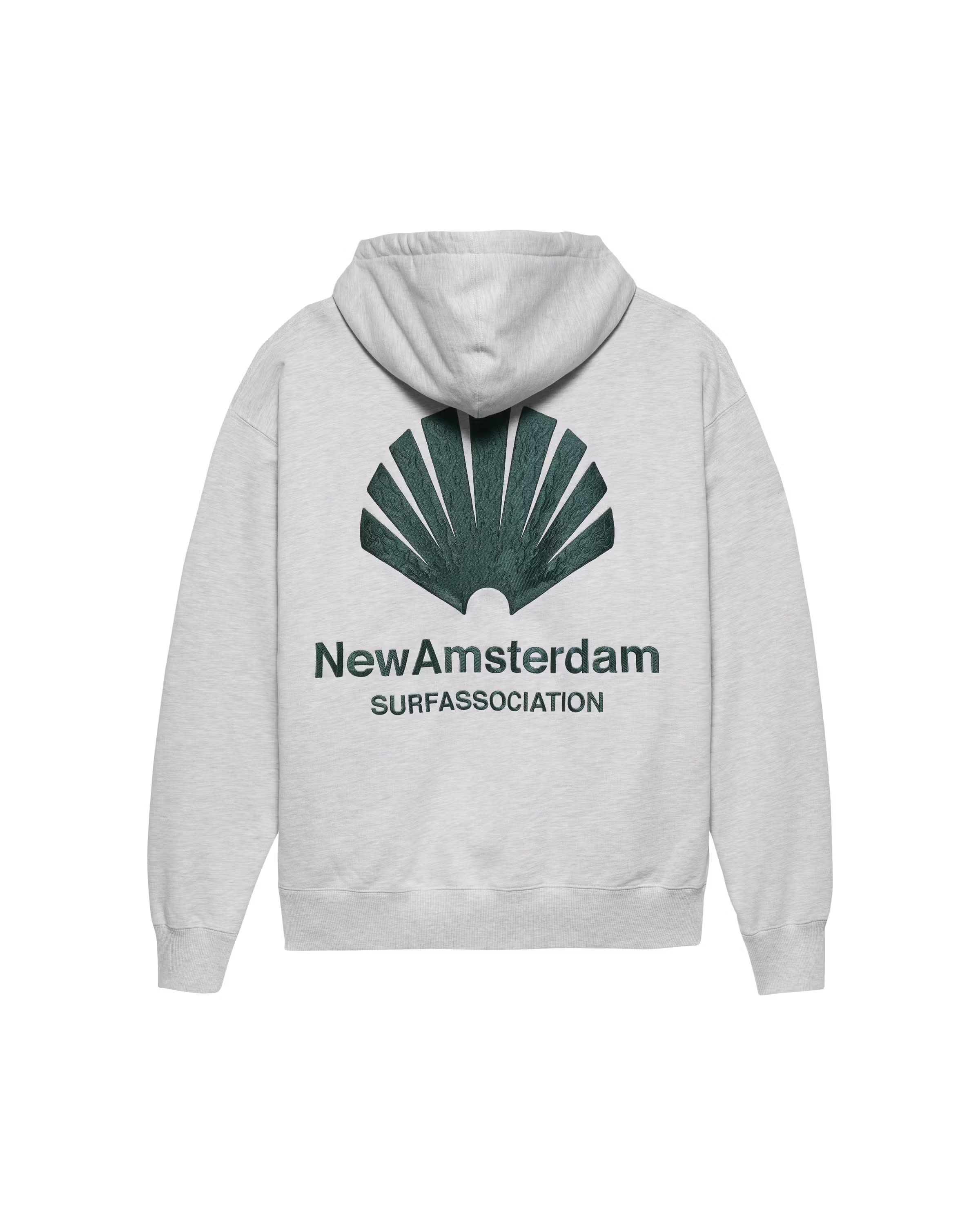 NASA Logo Hoodie Grey Melange