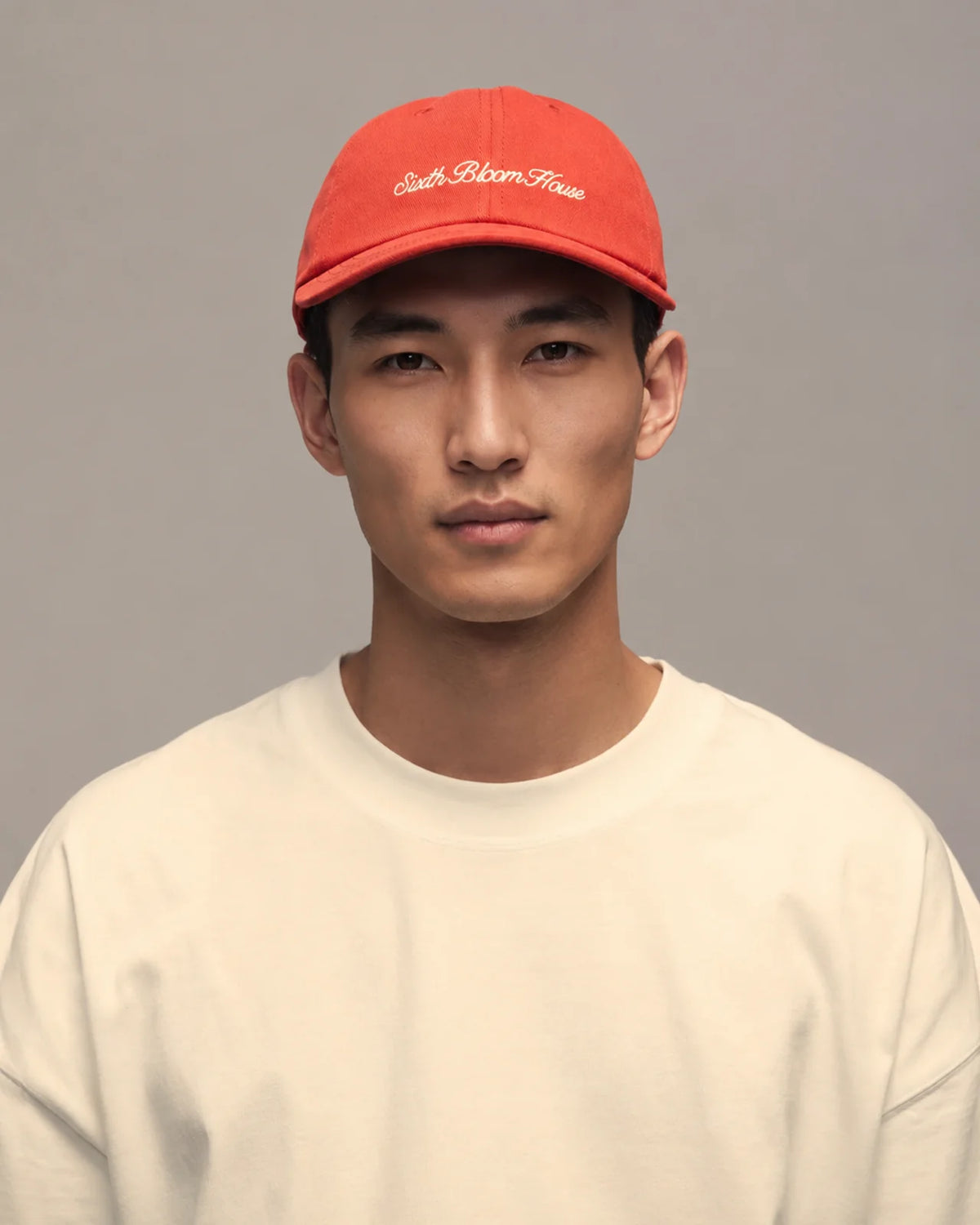SIXTH BLOOM HOUSE Logo Dad Cap Red OS