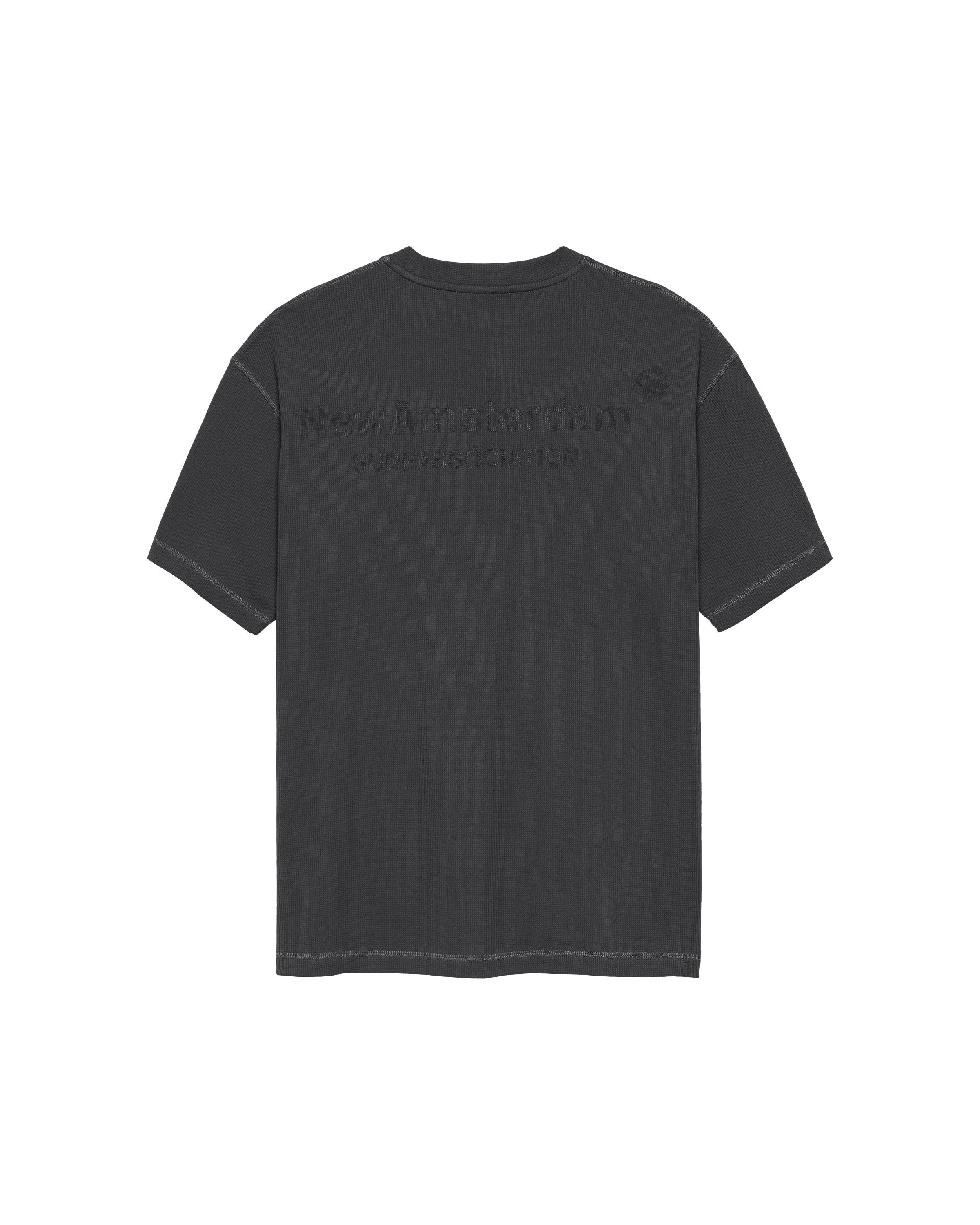 NEW AMSTERDAM SURF ASSOCIATION Logo Tee Waffle Caviar