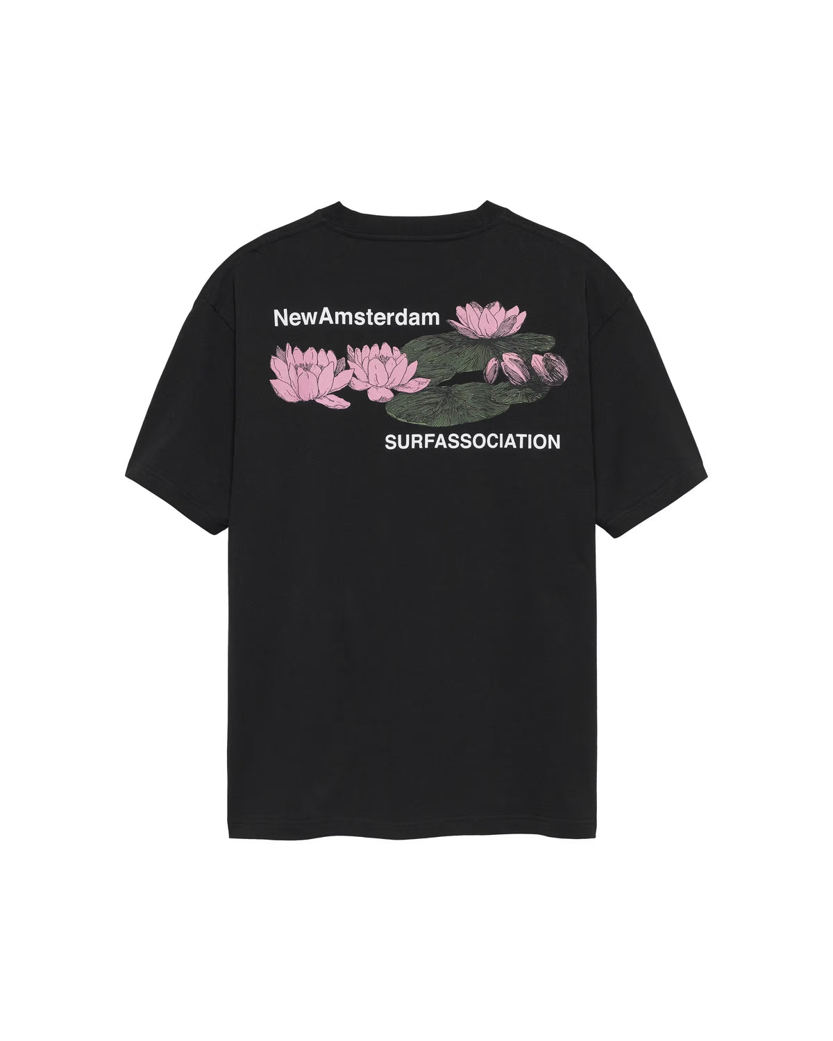 NEW AMSTERDAM SURF ASSOCIATION Lilies Tee Black