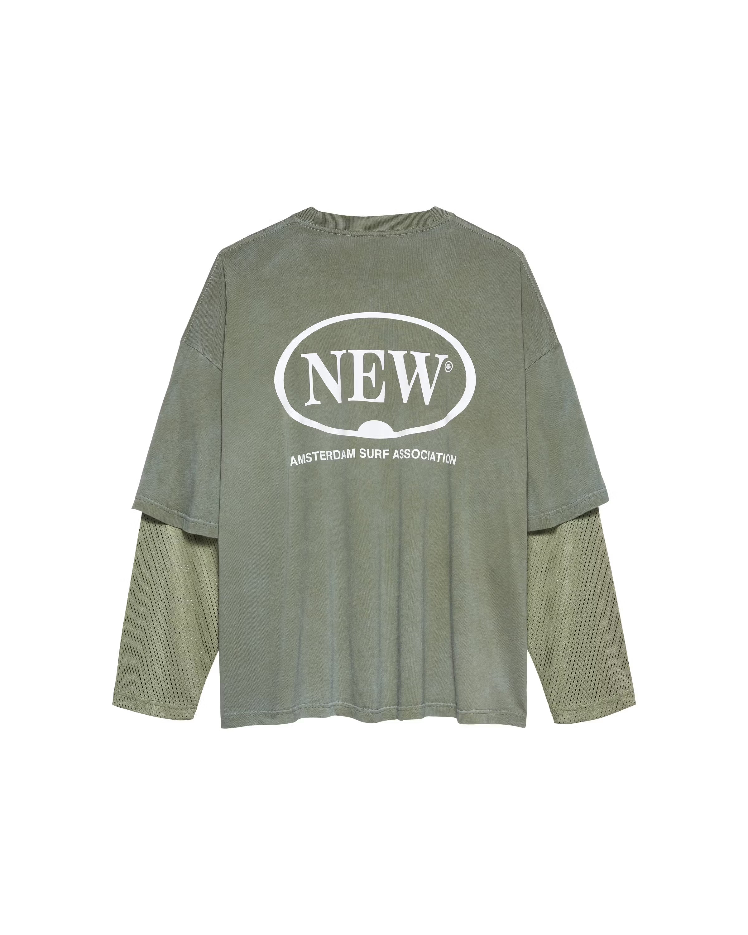 NEW AMSTERDAM SURF ASSOCIATION Double Layer Longsleeve Sea Grass