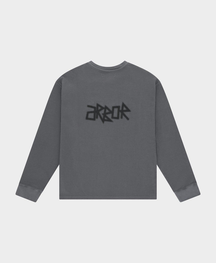 ARBOR ANTWERP Halftone Waffle Crewneck Grey