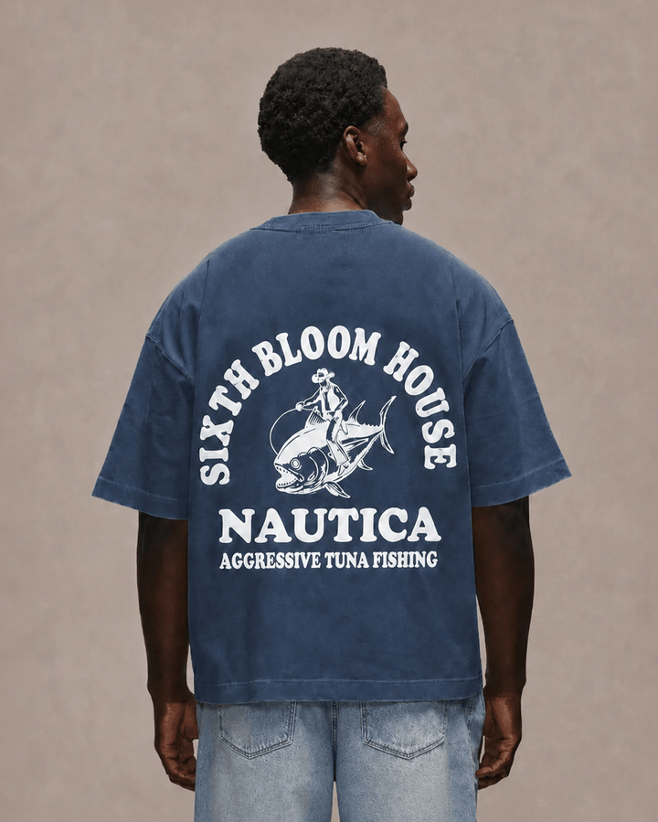 SIXTH BLOOM HOUSE Nautica T-Shirt Navy