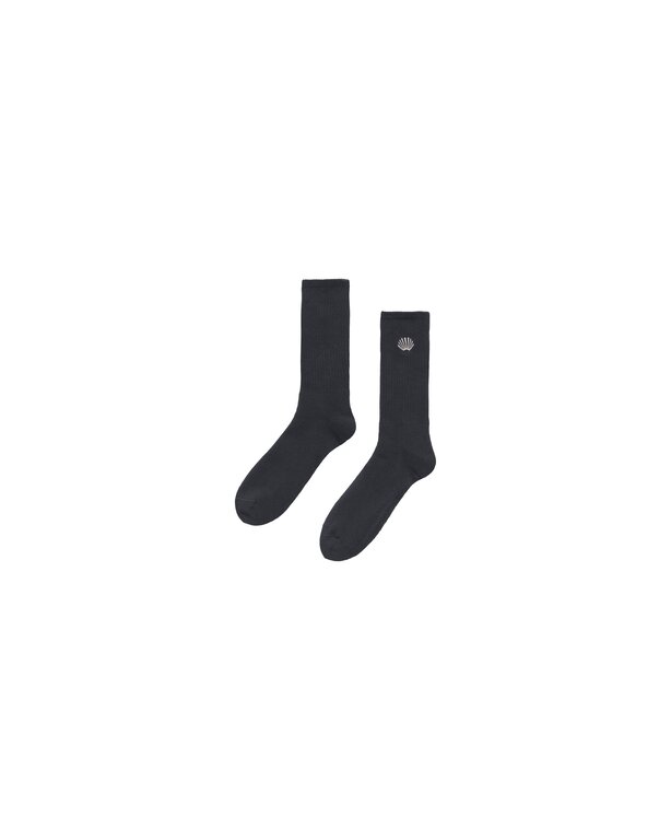 NEW AMSTERDAM SURF ASSOCIATION Embroidered Socks Caviar